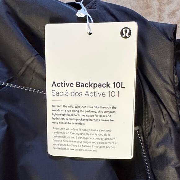 lululemon athletica Midnight Black Backpack - Picture 2 of 3
